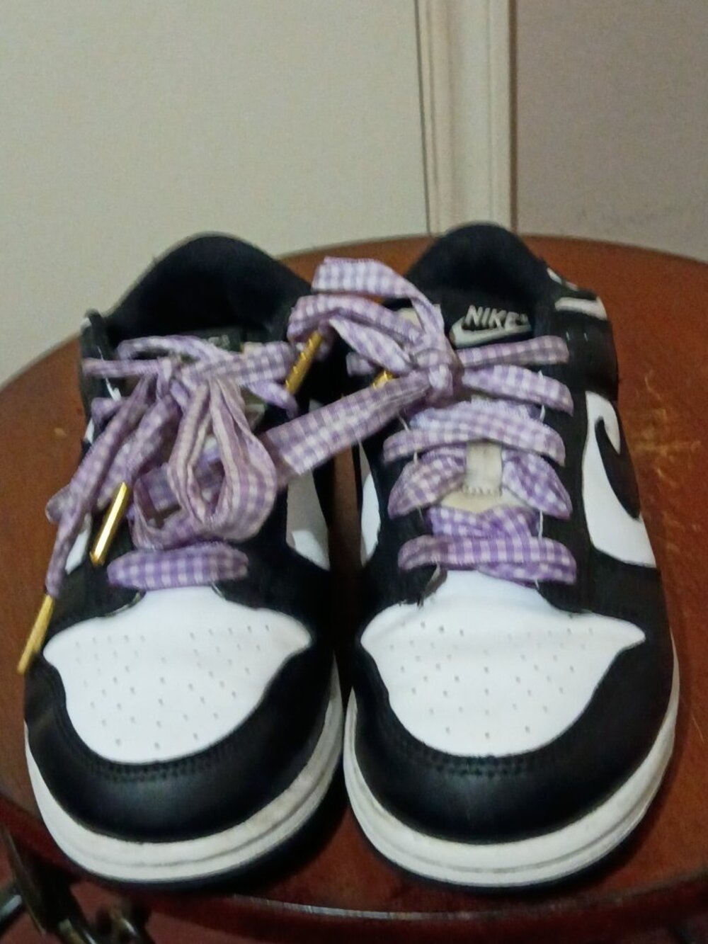 Nike Dunk Low Shoes Size 2.5Y Youth Black White Panda Dunks CW1588-100 Sneakers - Picture 5 of 14
